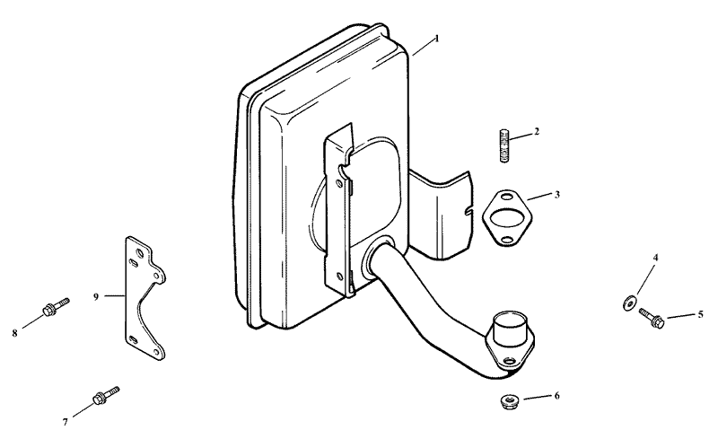Exhaust Assembly Kohler CV15T 41608