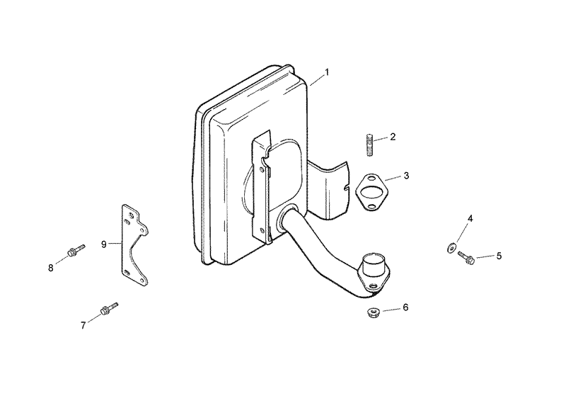 Exhaust Assembly Kohler CV15T 41624