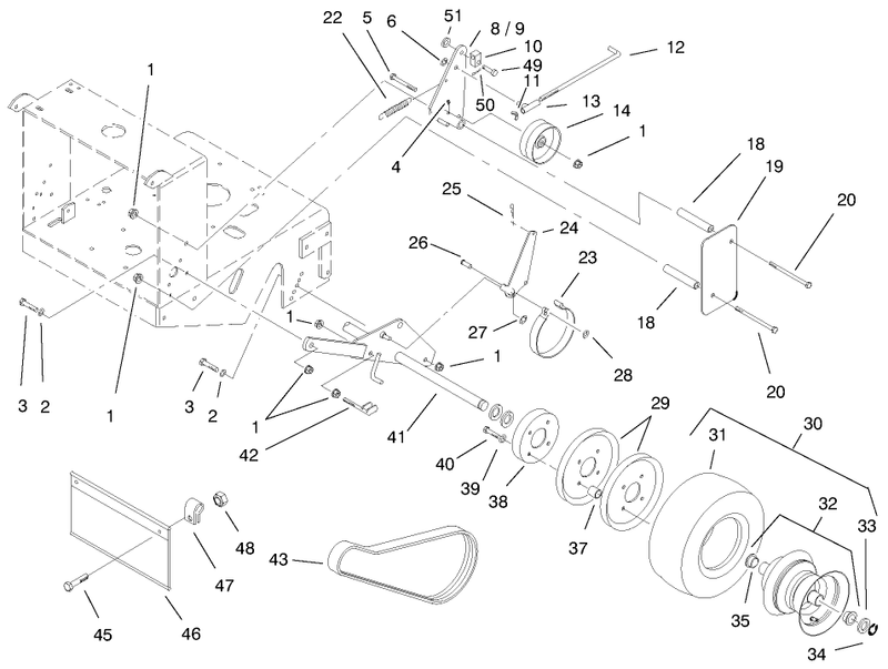 Wheel Brakes And Traction Belts