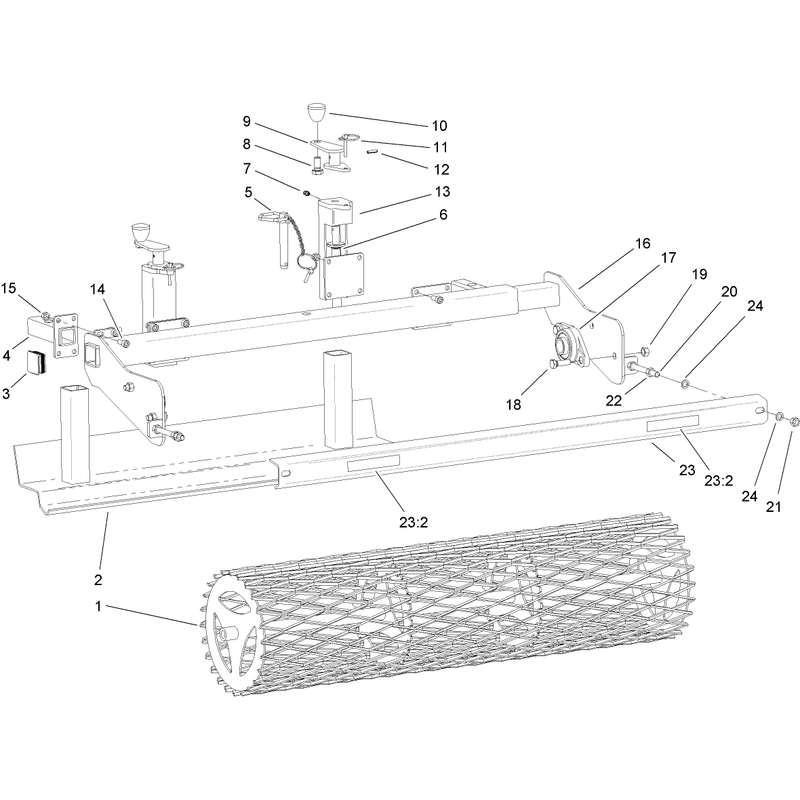 Scraper and Roller Assembly