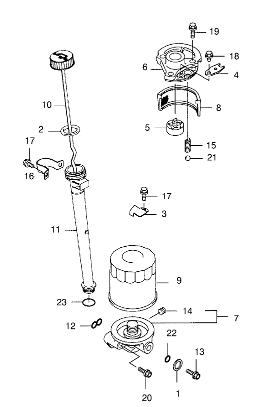 Lubrication Equipment Assembly Kawasaki Model Fb460v As38