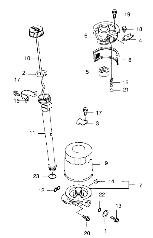 Lubrication Equipment Assembly Kawasaki Model Fb460v Ls08