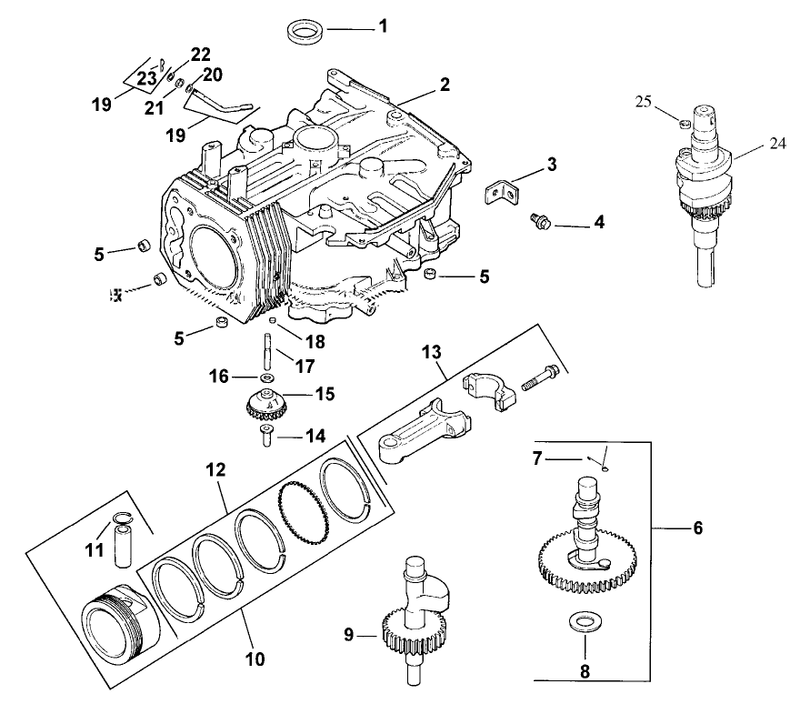 Crankcase Assembly kohler Cv13t Ps 21524