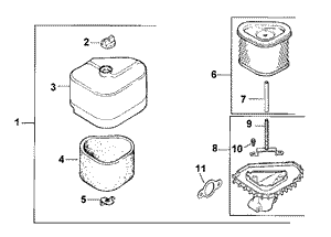 Air Cleaner Assembly Kohler CV13T PS 21524