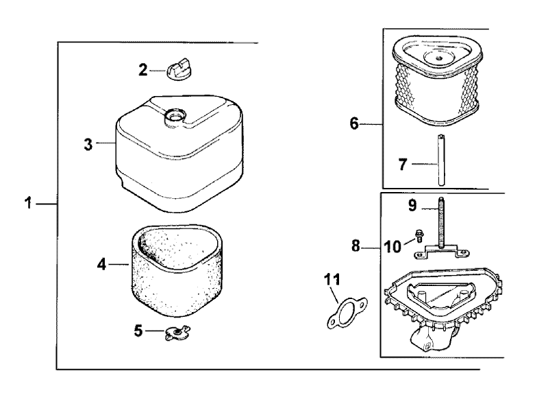 Air Cleaner Assembly Kohler CV13T PS 21524