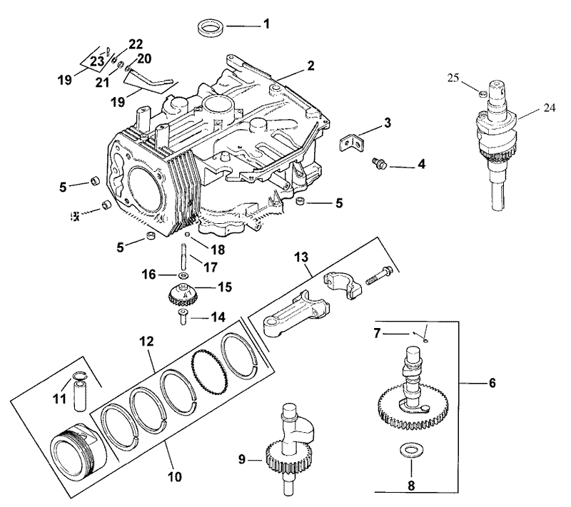 Crankcase Assembly Kohler CV13T PS 21524