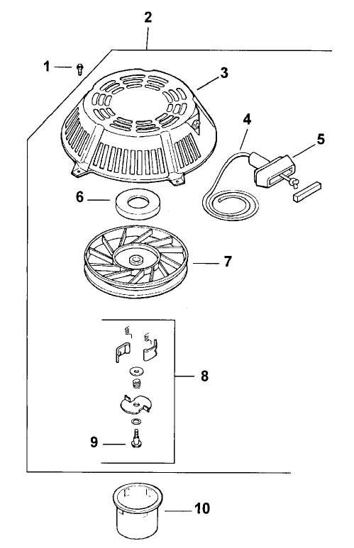 Starter Assembly Kohler Model Cv15t 41604