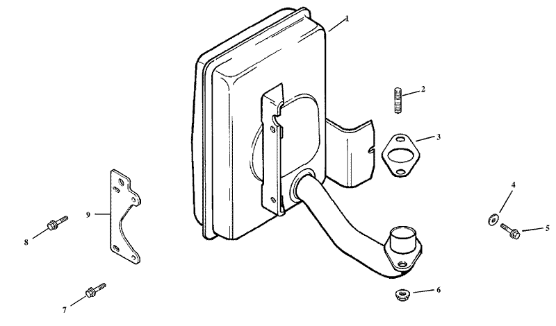 Exhaust Assembly Kohler Model Cv15t 41604