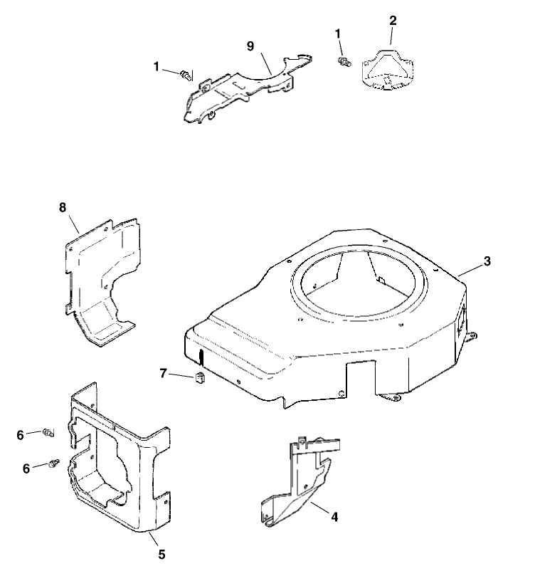 Blower Housing And Baffles Assembly Kohler Model CV15T 41604
