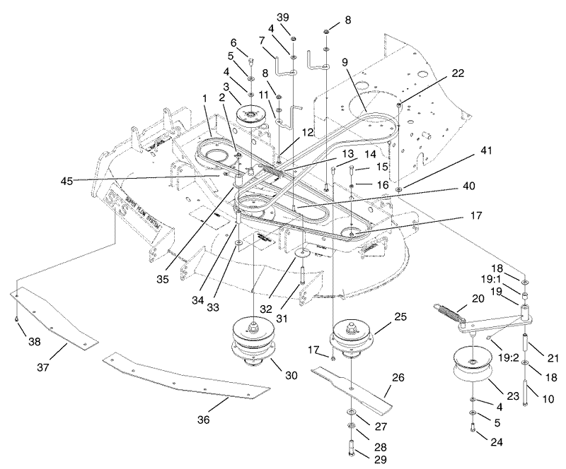 Spindle Idler Pulley and Belt Assembly