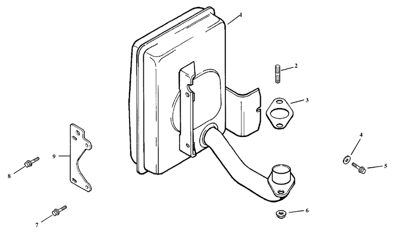 Exhaust Assembly Kohler Model Cv15t 41604