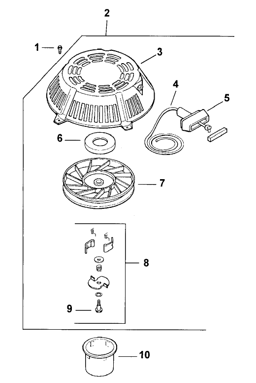 Starter Assembly Kohler Model Cv15t 41604