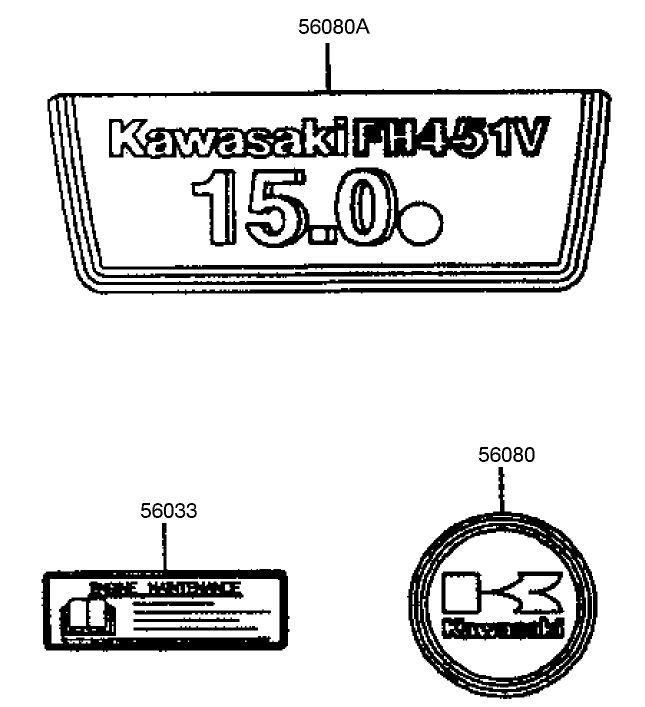 Starterdecals Kawasaki Fh451v As08