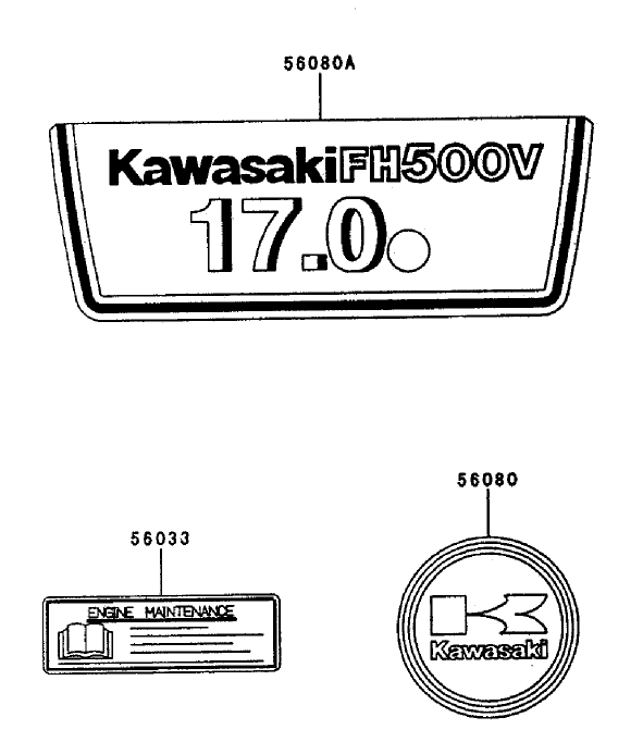 Starterdecals Kawasaki Fh500v As25