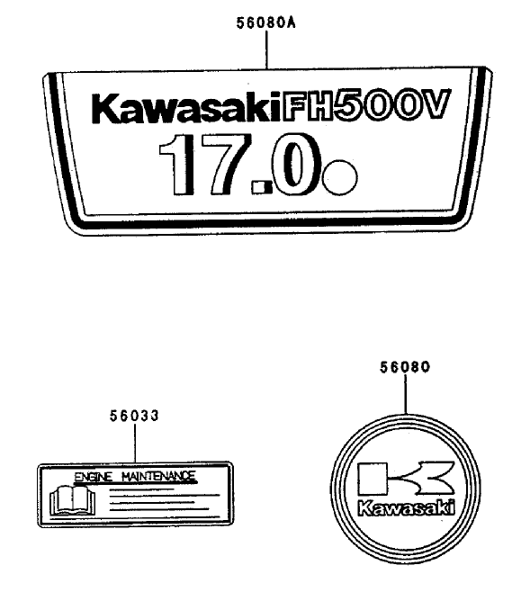 Starterdecals Kawasaki Fh500v As25