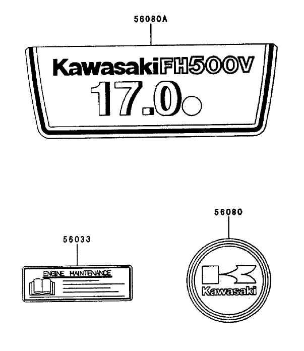 Decals Kawasaki FH500V AS25