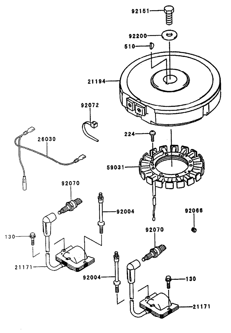 Electrical Equipment Assembly Continued Kawasaki FH500V AS25