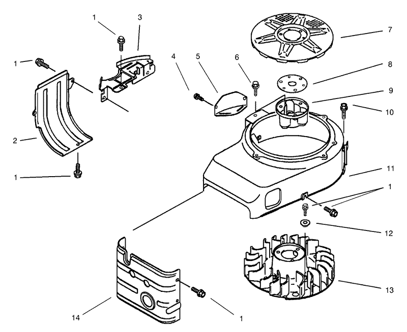 Cooling Equipment Assembly Kawasaki Model FB460V LS08