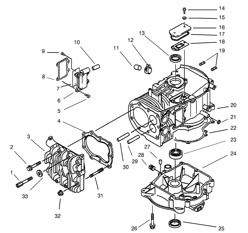 Crankcase Assembly Kawasaki Model FB460V LS08