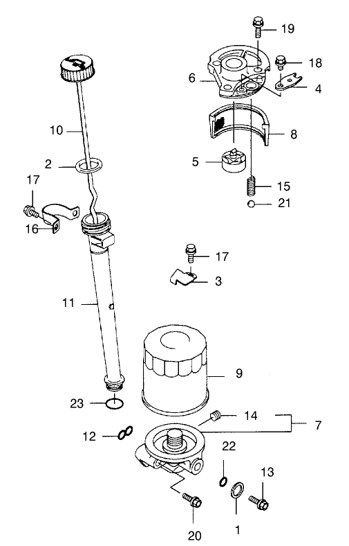 Lubrication Equipment Assembly Kawasaki Model FB460V LS08