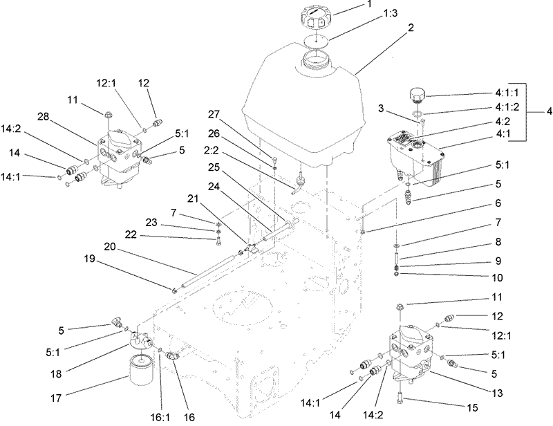 Fuel System Hydro Pump and Filter Assembly