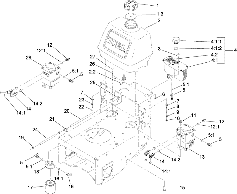 Fuel System Hydro Pump and Filter Assembly