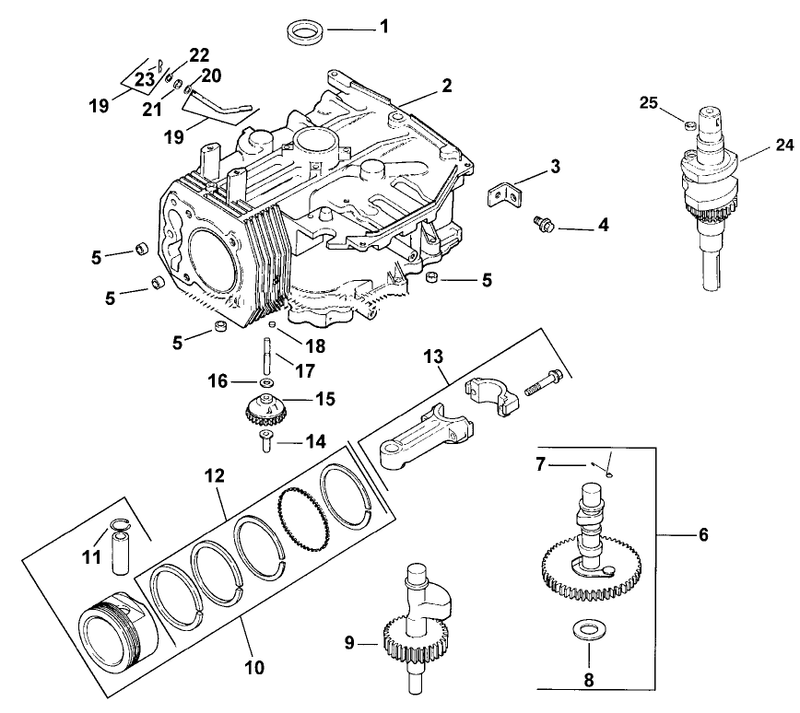 Crankcase Assembly Kohler Model Cv15t 41604