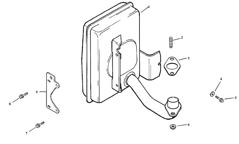 Exhaust Assembly Kohler Model Cv15t 41604