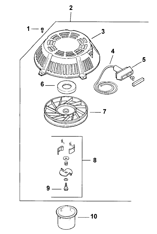 Starter Assembly Kohler Model Cv15t 41604