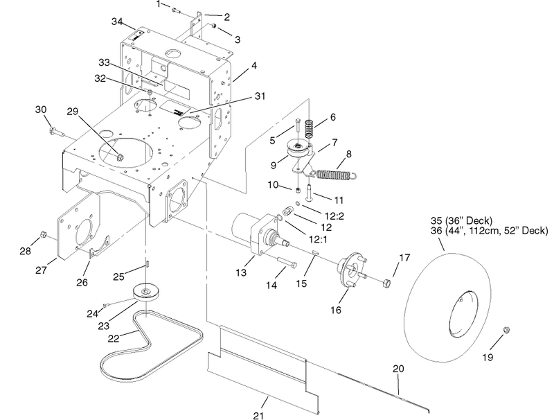 Wheel Motors Pump Belt And Pump Idler Assembly