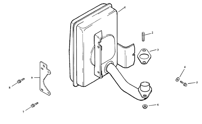 Exhaust Assembly Kohler Model Cv15t 41604