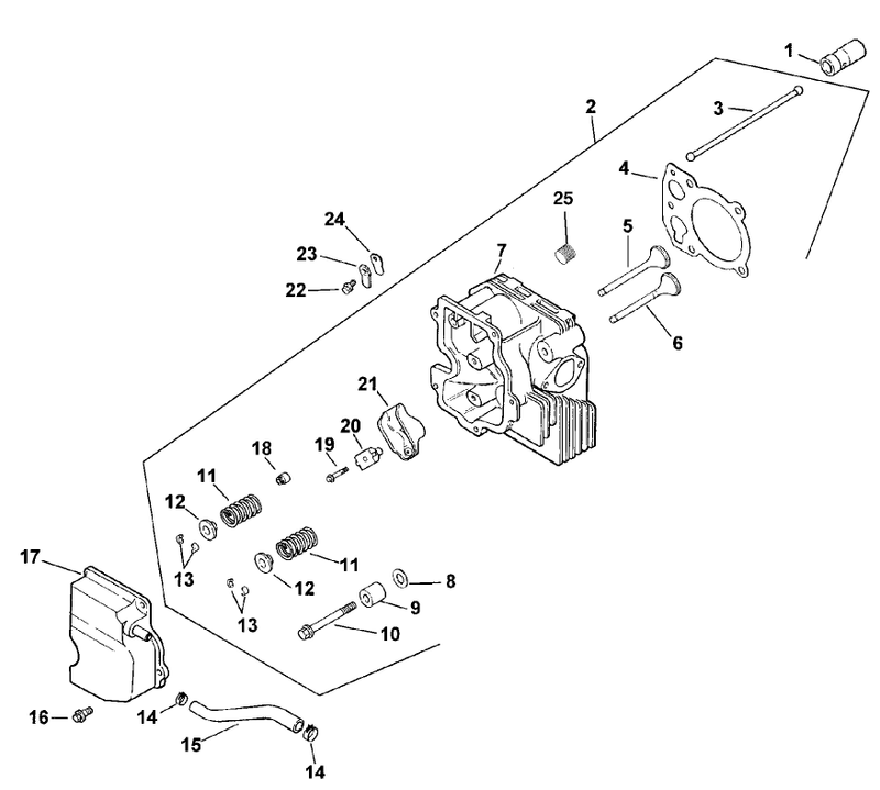 Group 4 Headvalvebreather Assembly Kohler Model Cv15t 41607