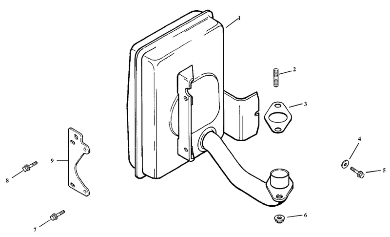 Exhaust Assembly Kohler Model Cv15t 41604