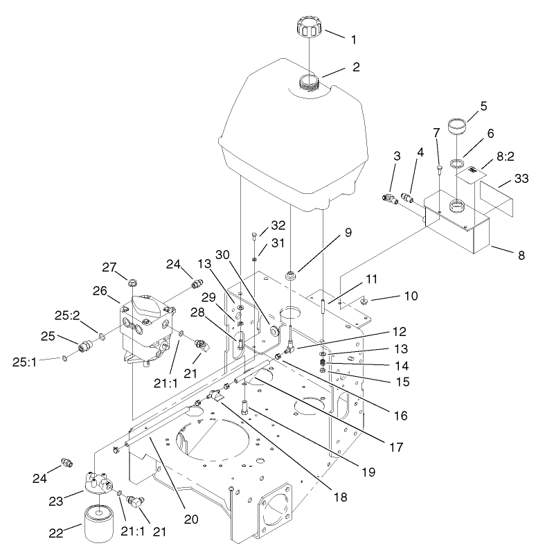 Fuel Tank Hydraulic Tanks Pump And Filter Assembly