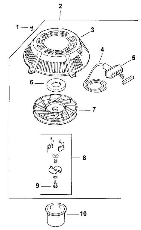 Starter Assembly Kohler Model Cv15t 41604