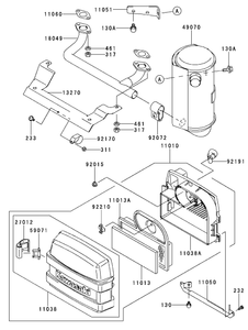 Air Filtermuffler Kawasaki Fh500v-As30