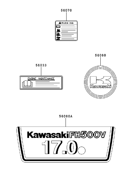Label Kawasaki Fh500v As30