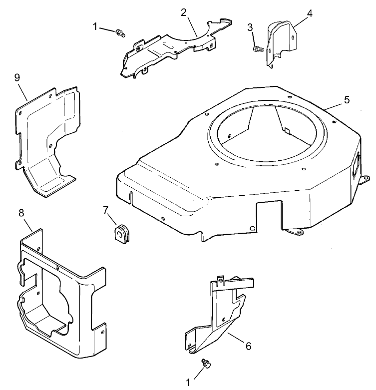 Blower Housing and Baffle Assembly Kohler CV15S 41620
