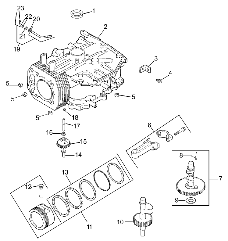 Crankcase Assembly Kohler CV15S 41620