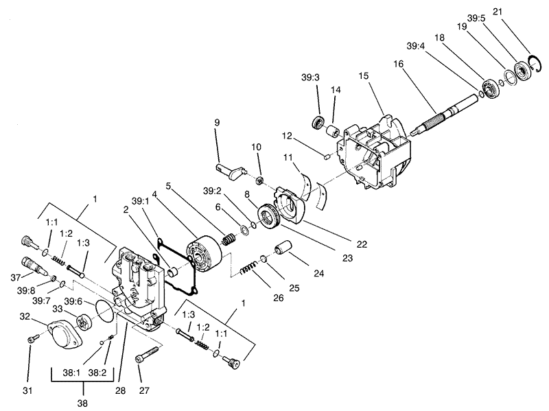 Hydraulic Pump Assembly No 95 1538