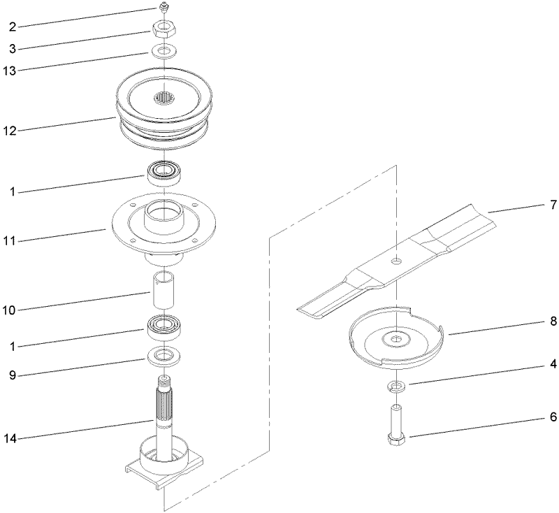 Spindle Housing Assembly No 67 7600