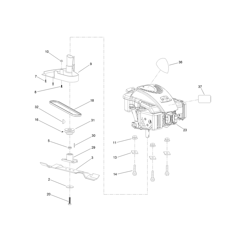 Engine and Blade Assembly