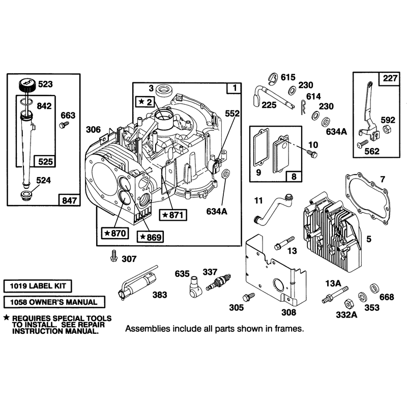 Engine Briggs and Stratton Model 28b707-0126-01