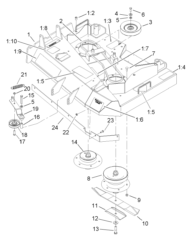 Spindle Pulley and Belt Assembly