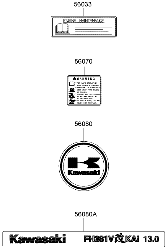 Decals Kawasaki FH381V AS27