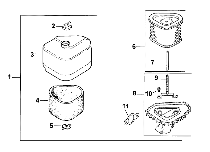 Air Cleaner Assembly Kohler CV13T PS 21524