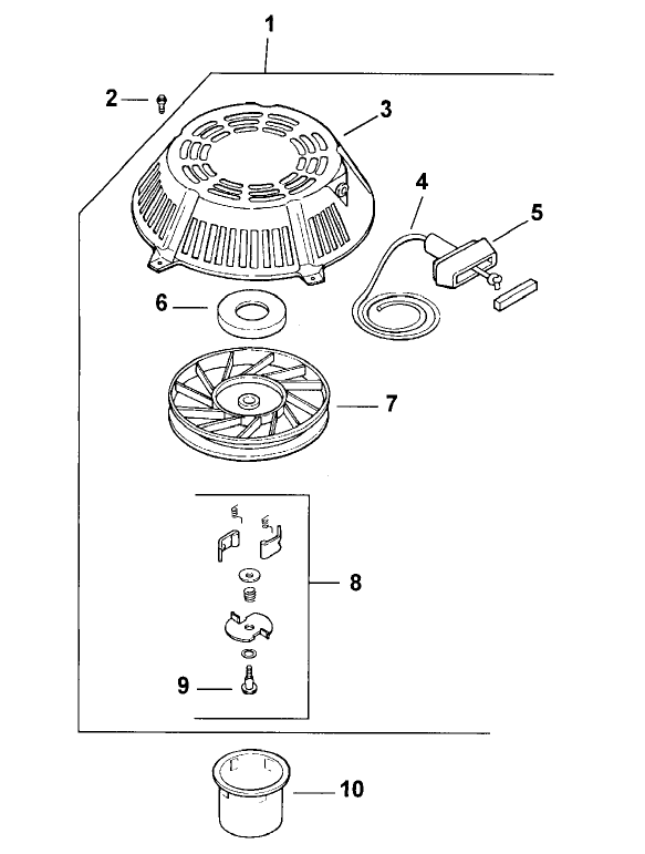 Starter System Kohler CV13T PS 21524