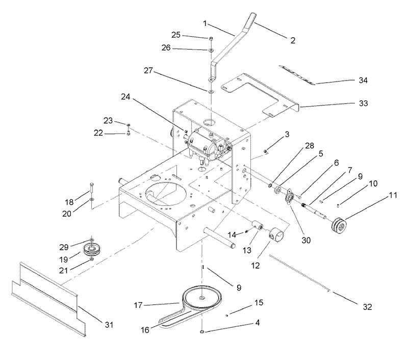 Transmission and Drive Pulley Assembly