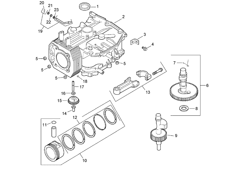Crankcase Assembly Kohler CV13T 21540