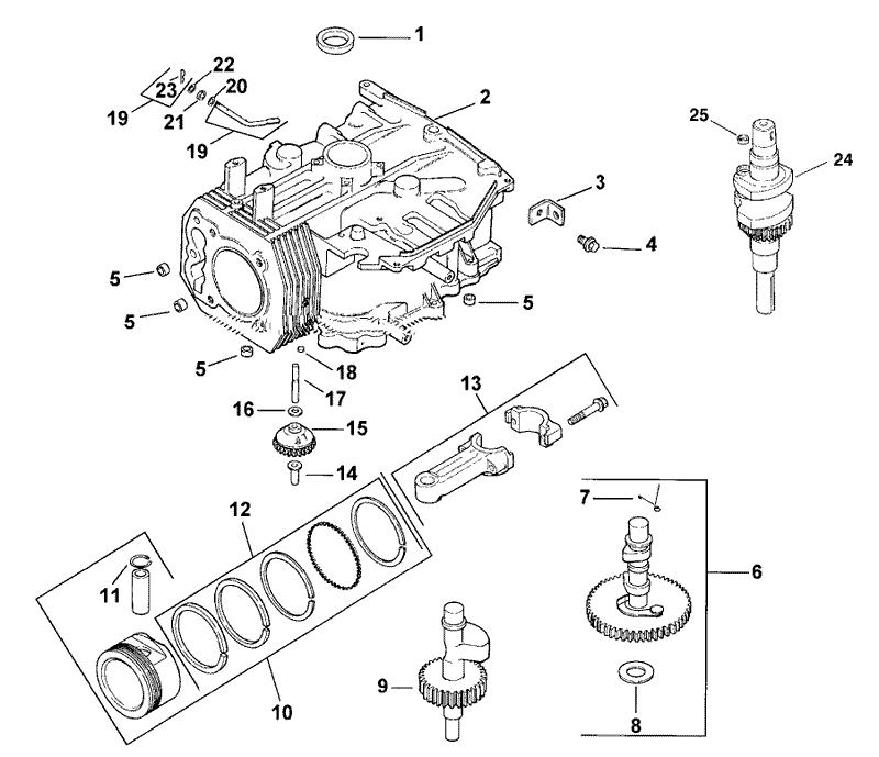 Crankcase Assembly Kohler Model CV15T 41604